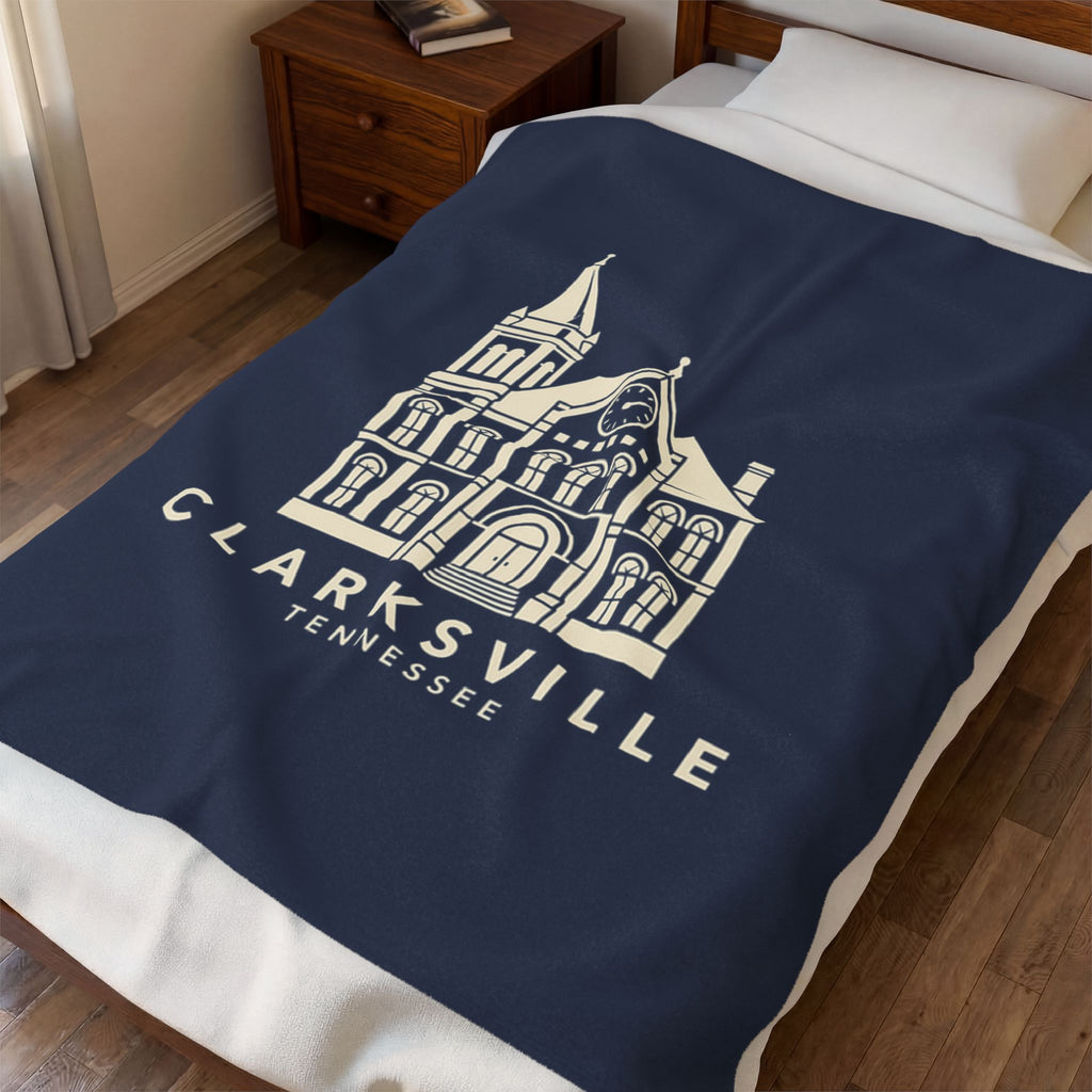 Clarksville Customs House Blanket (Navy)