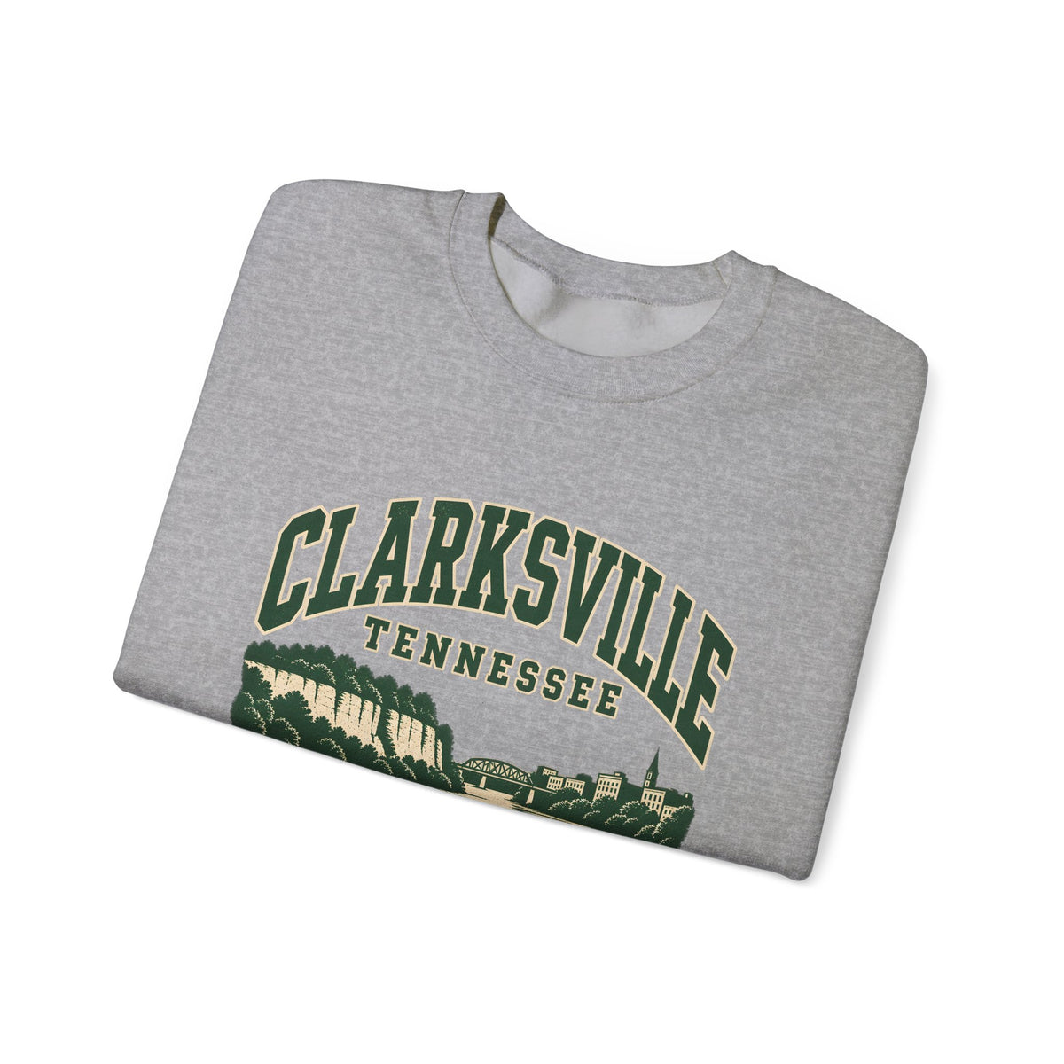 Clarksville Vintage Varsity Crewneck Sweatshirt