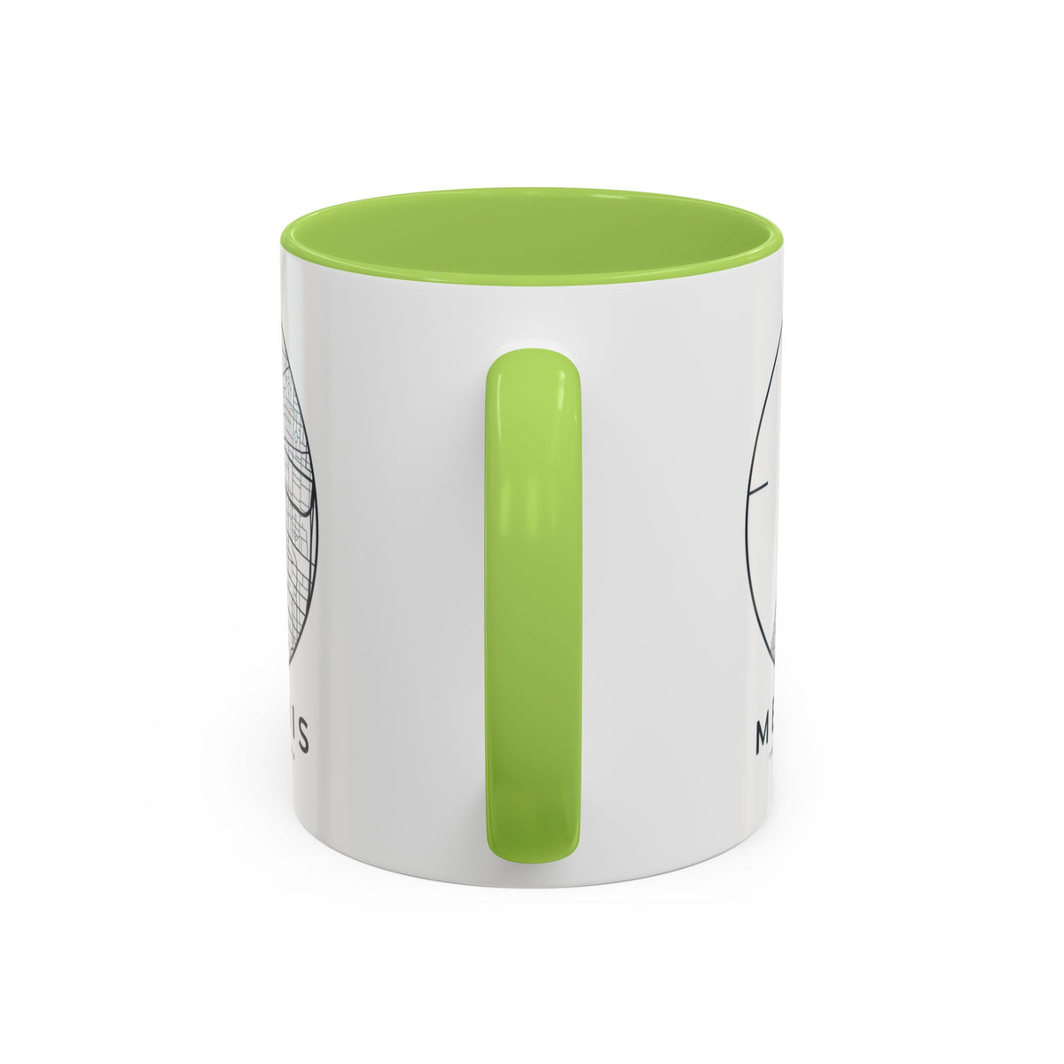 Memphis Street Map Accent Mug