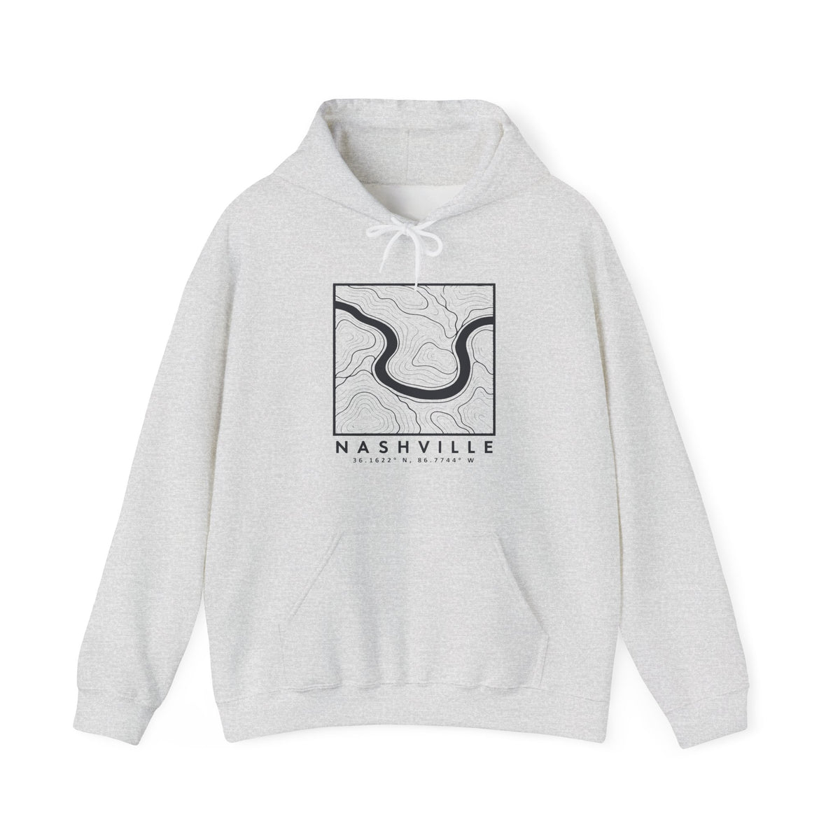 Nashville Topo Map Hoodie