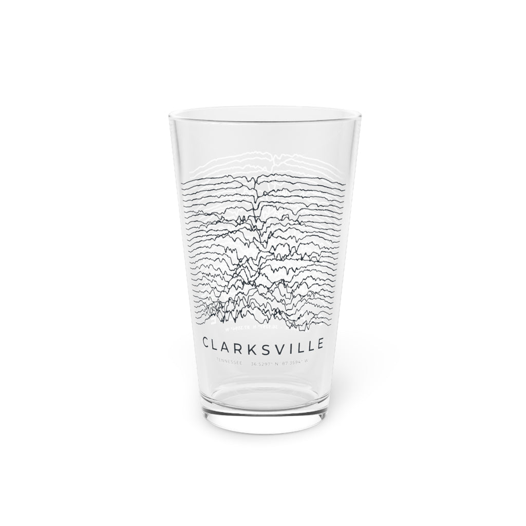 Clarksville Ridgeline Pint Glass