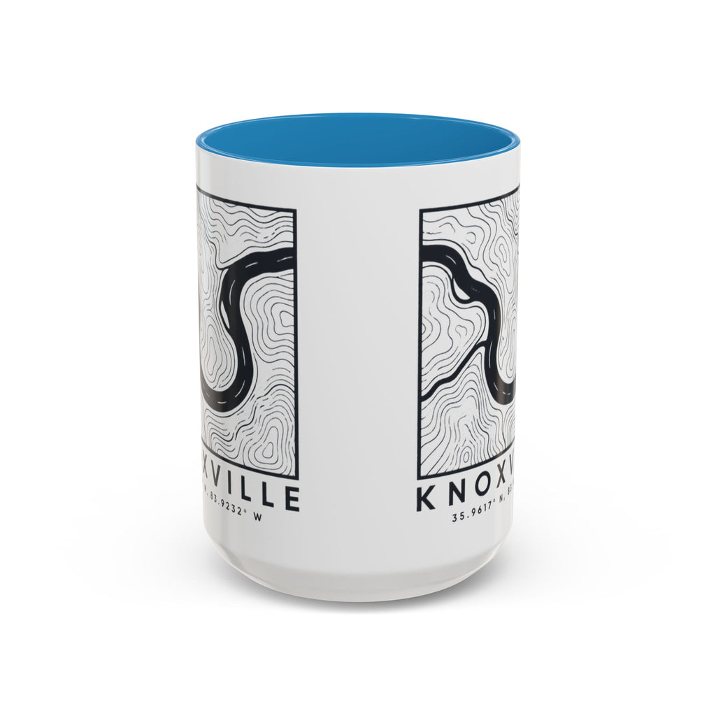 Knoxville Topo Map Accent Mug