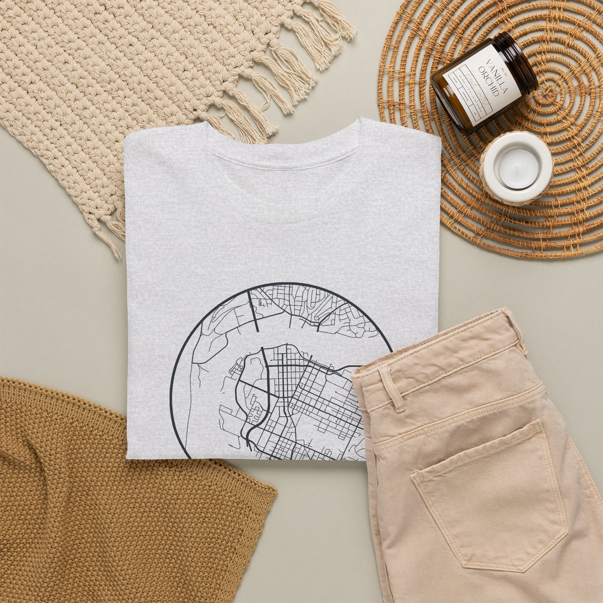 Chattanooga Street Map T-Shirt