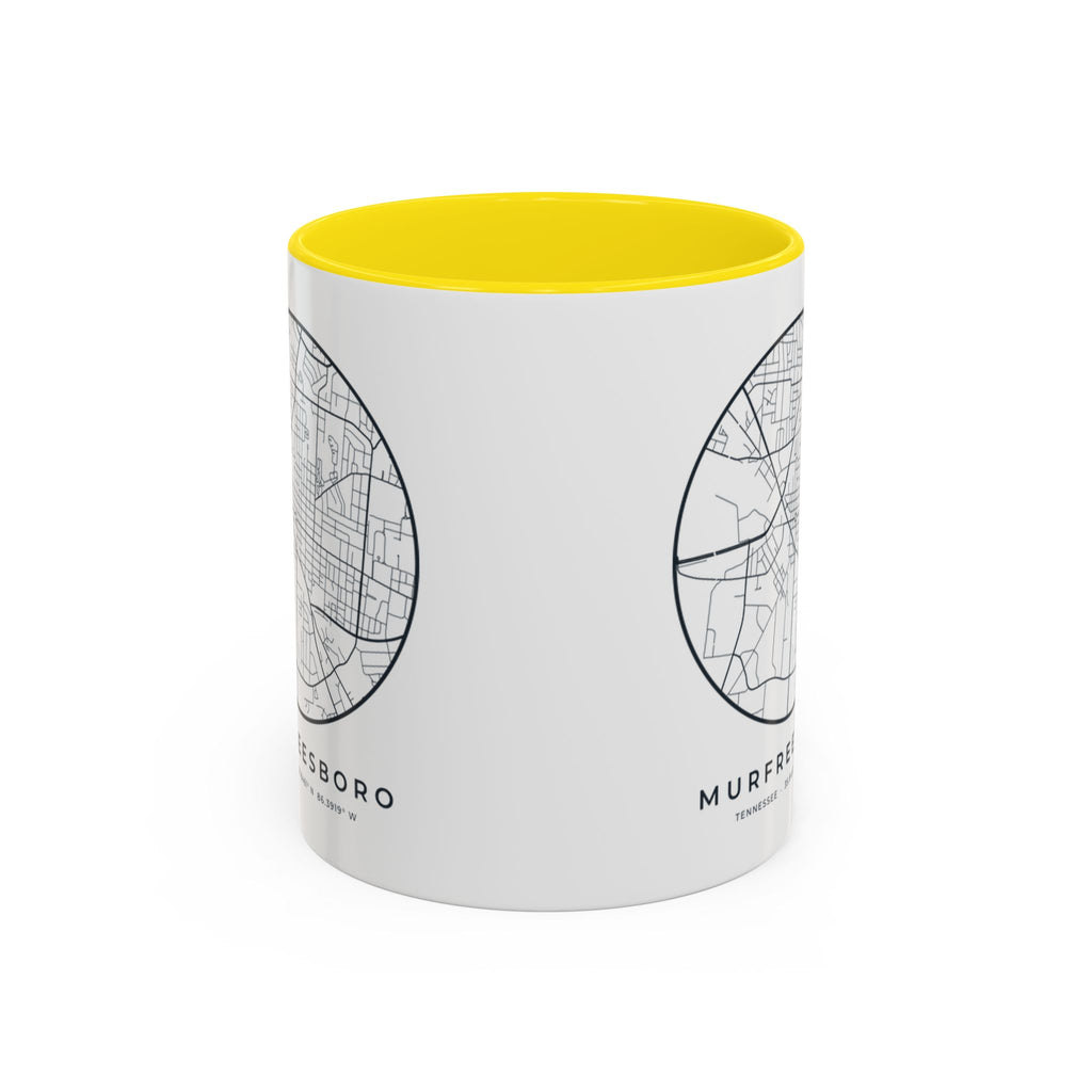 Murfreesboro Street Map Accent Mug