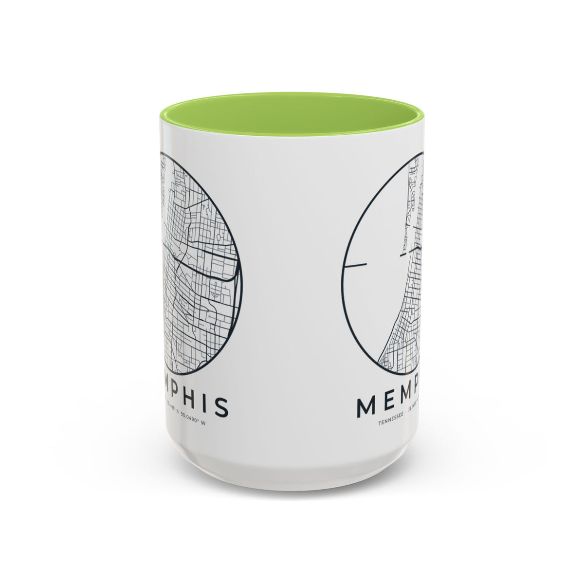 Memphis Street Map Accent Mug