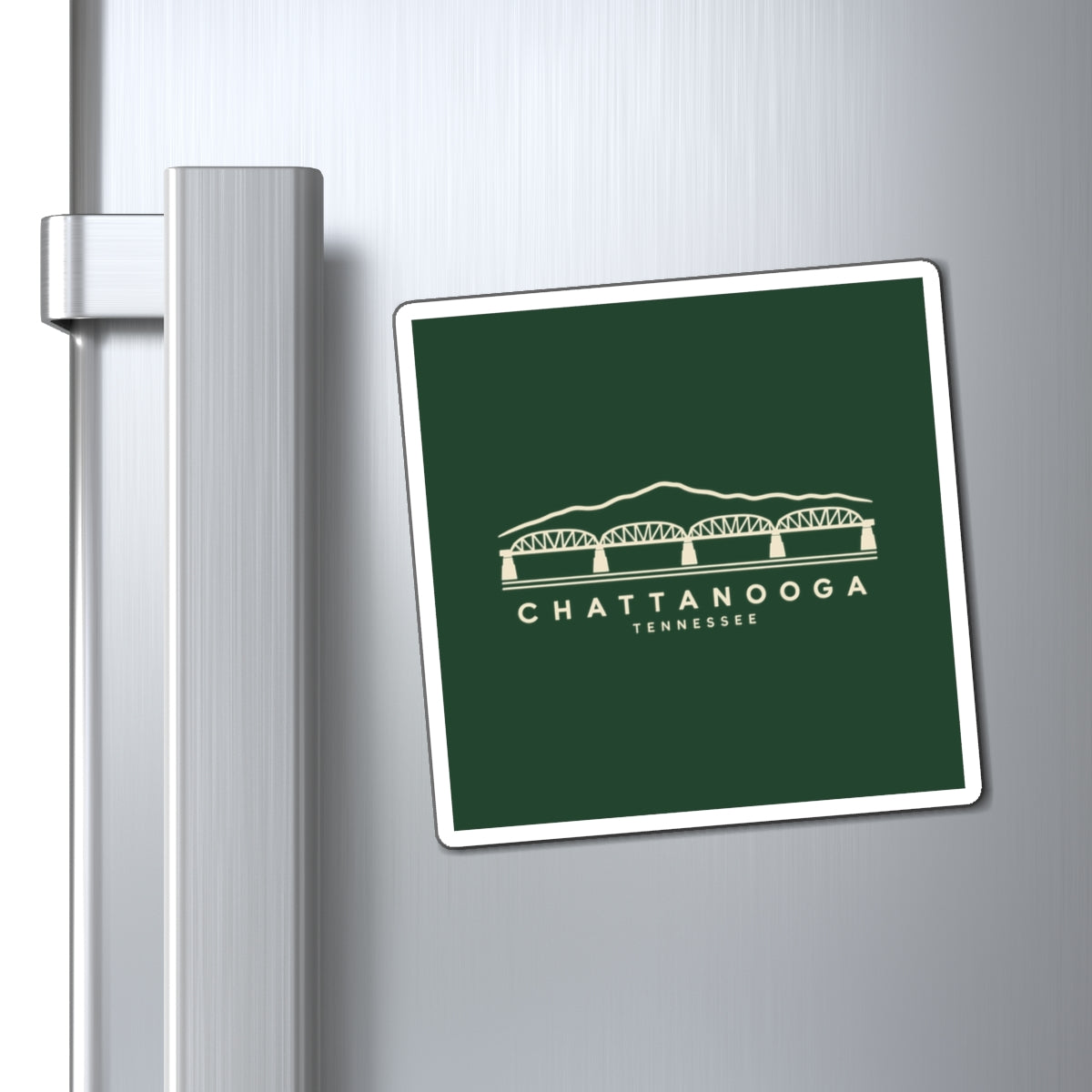 Chattanooga Walnut Street Bridge Magnet (Forest Green)