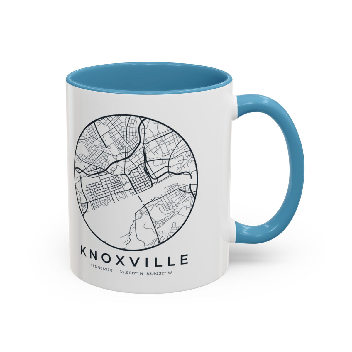 Knoxville Street Map Accent Mug