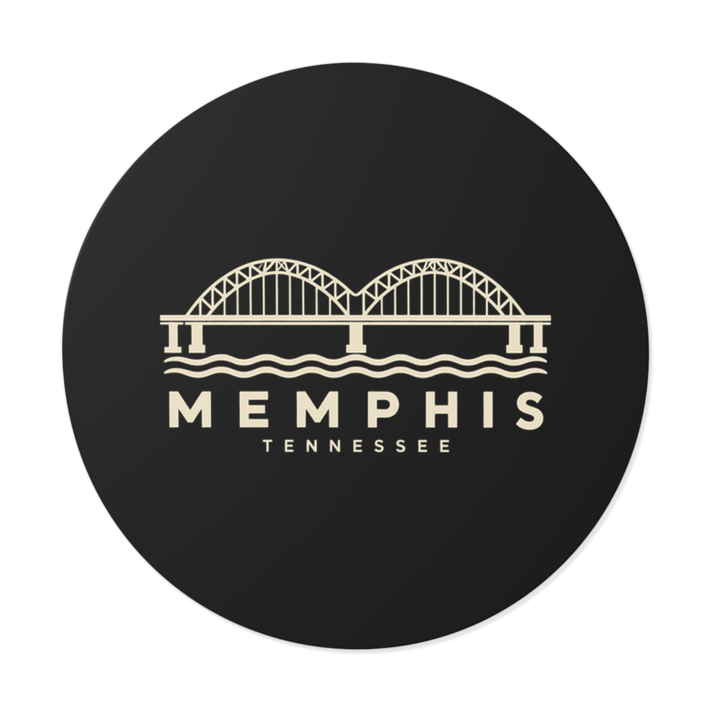 Memphis Hernando de Soto Bridge Sticker (Black)