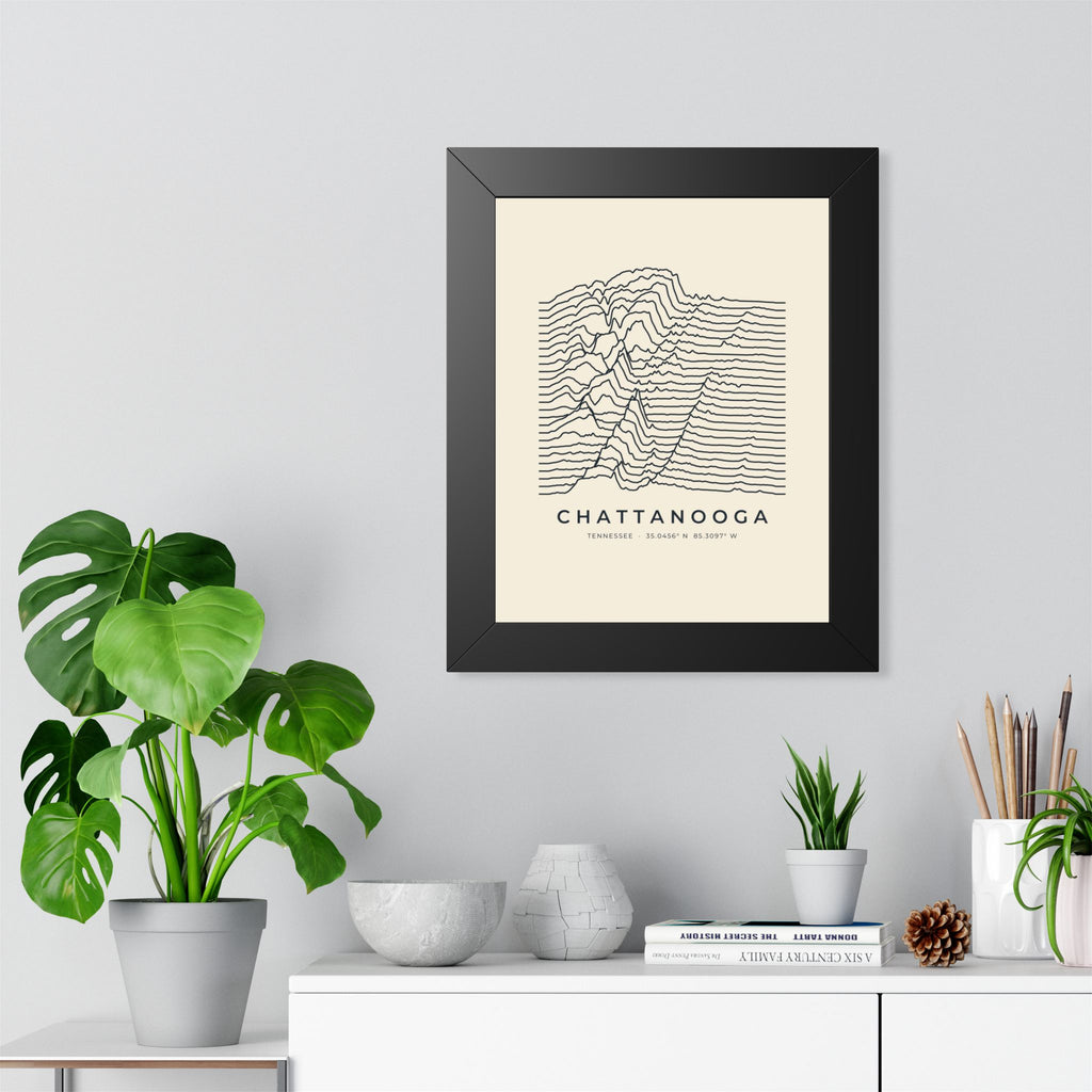 Chattanooga Ridgeline Framed Print