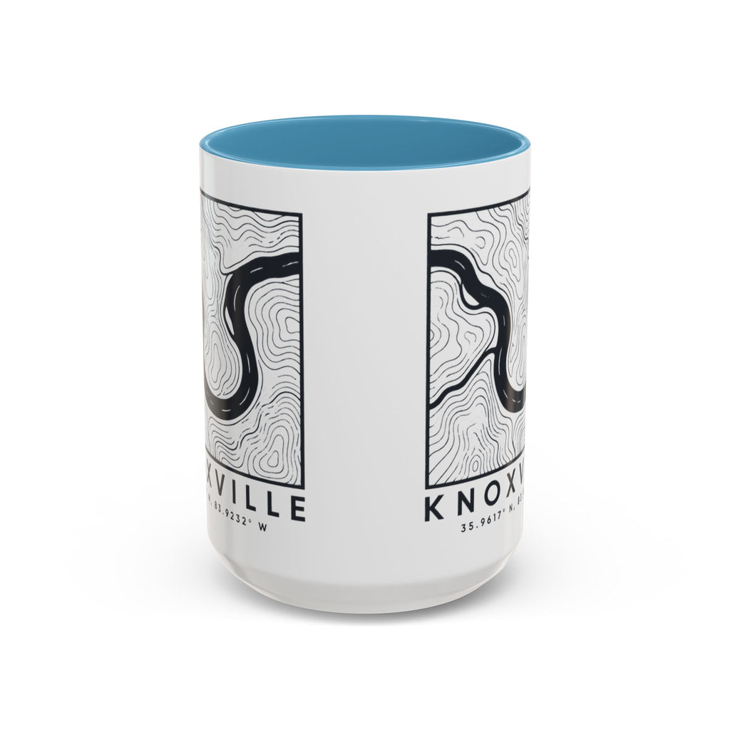 Knoxville Topo Map Accent Mug