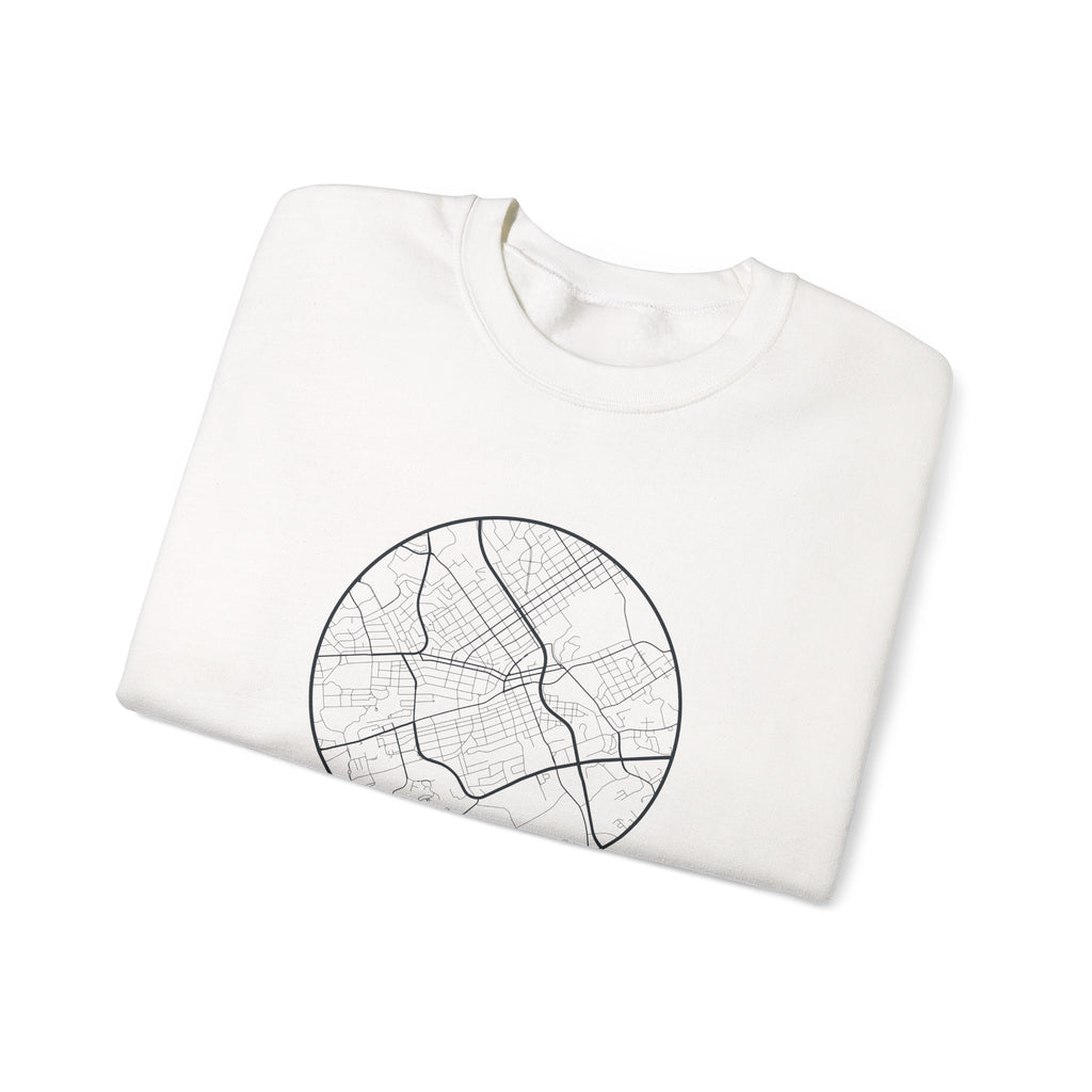 Johnson City Street Map Crewneck Sweatshirt