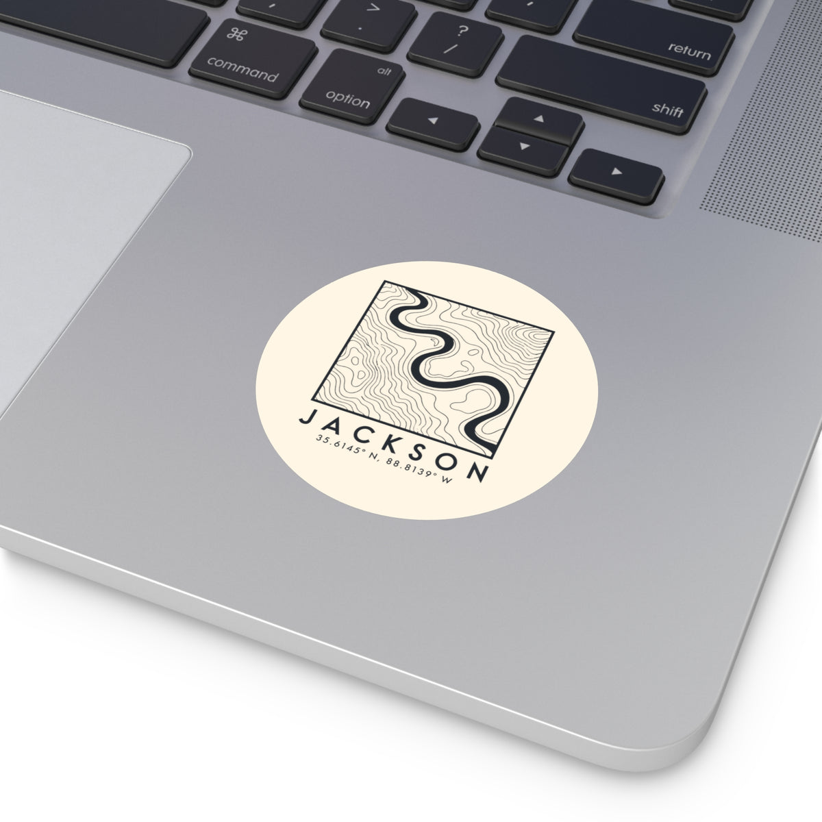 Jackson Topo Map Sticker