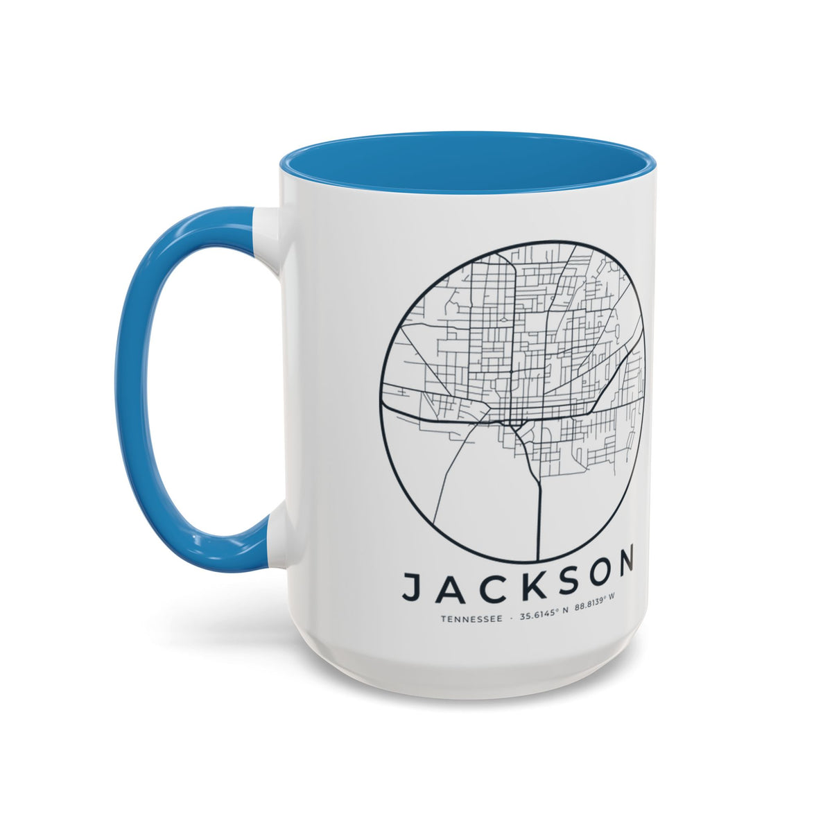 Jackson Street Map Accent Mug