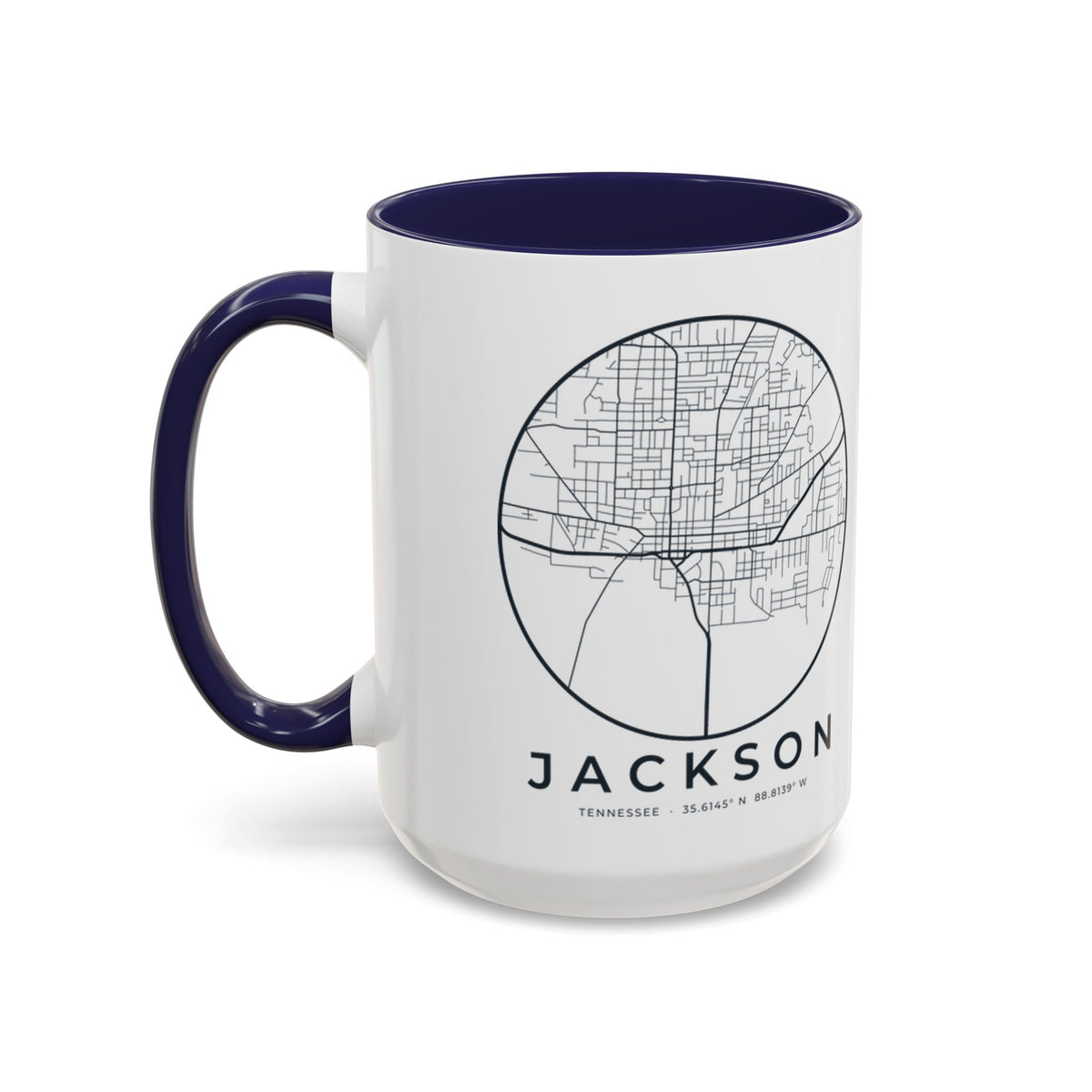Jackson Street Map Accent Mug