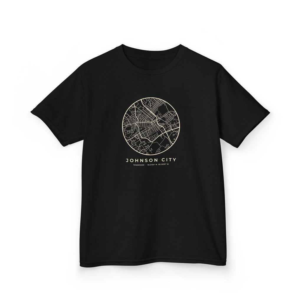 Johnson City Street Map Kids T-Shirt