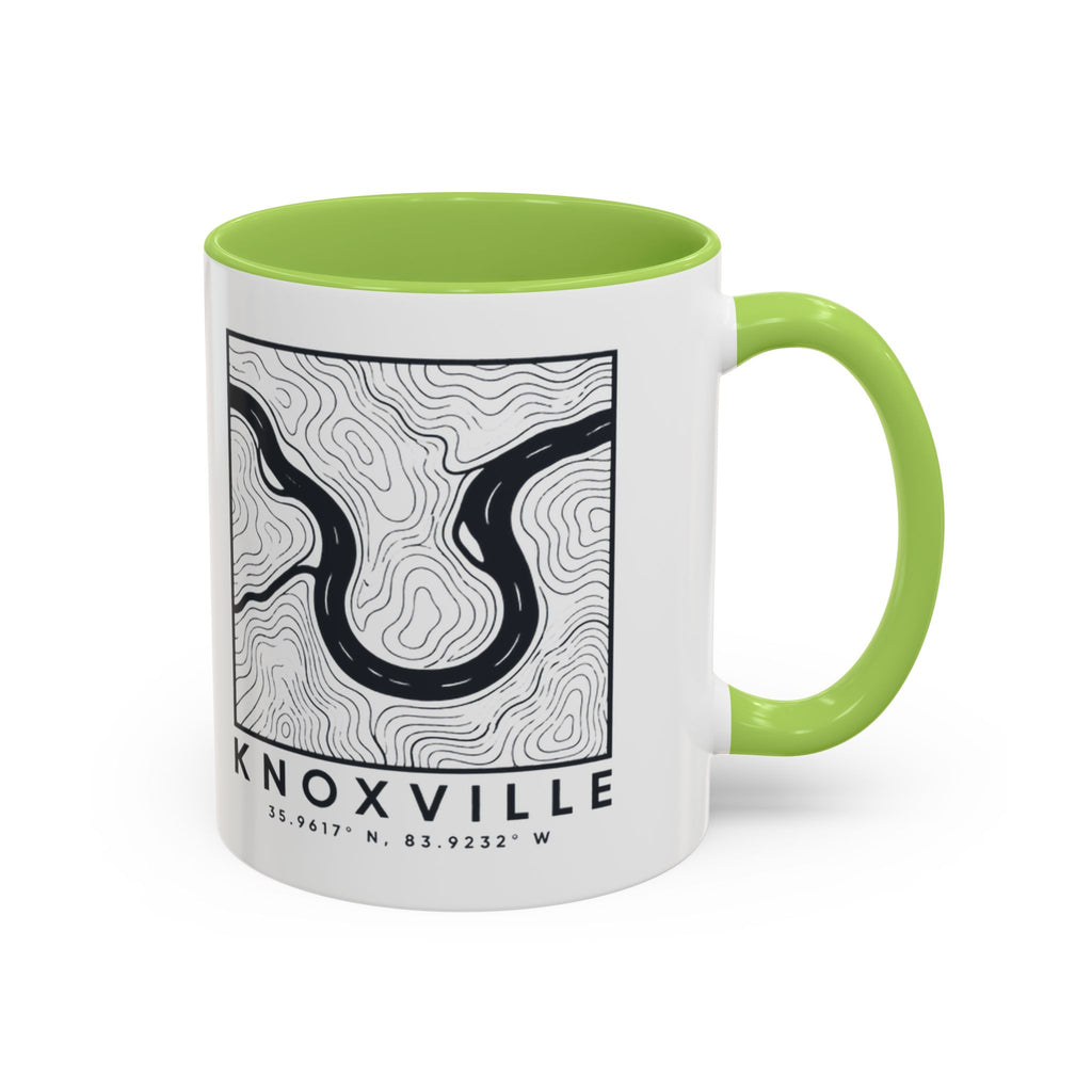 Knoxville Topo Map Accent Mug