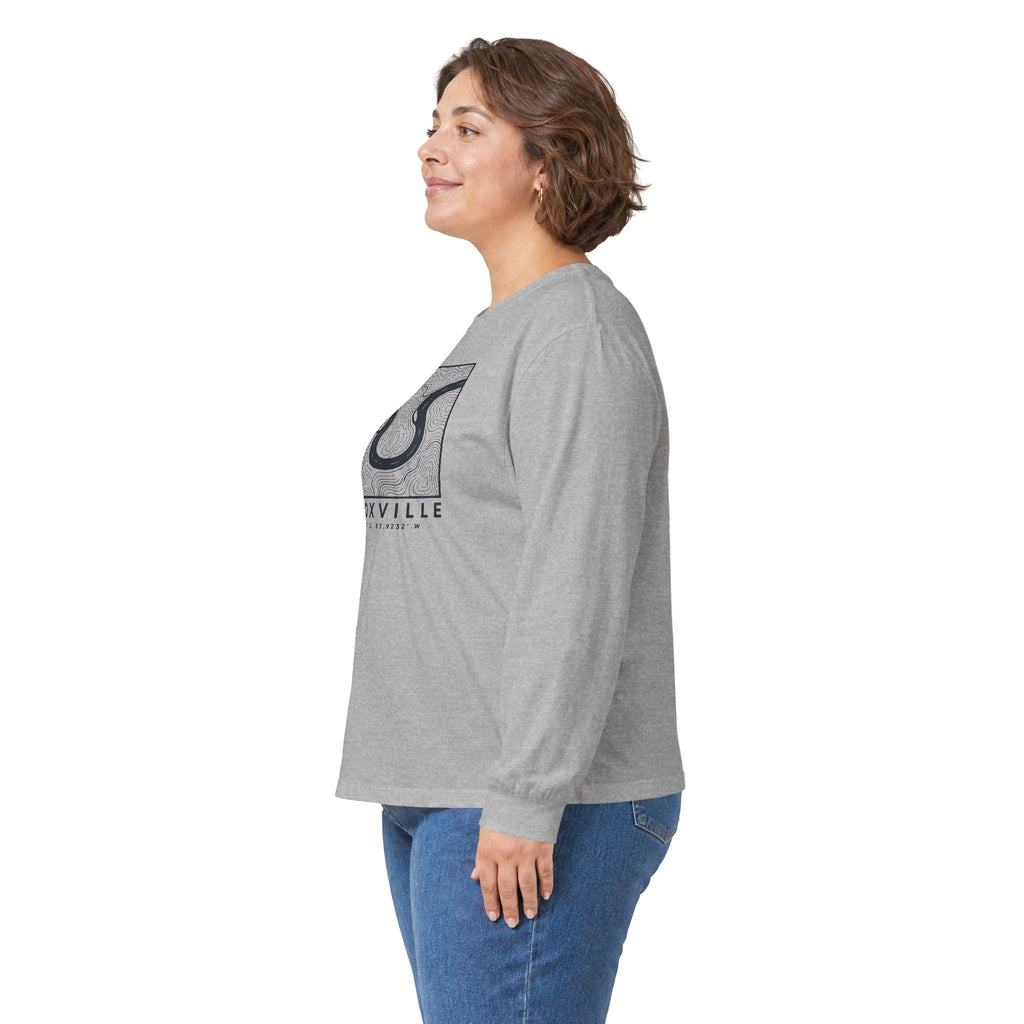 Knoxville Topo Map Long Sleeve T-Shirt