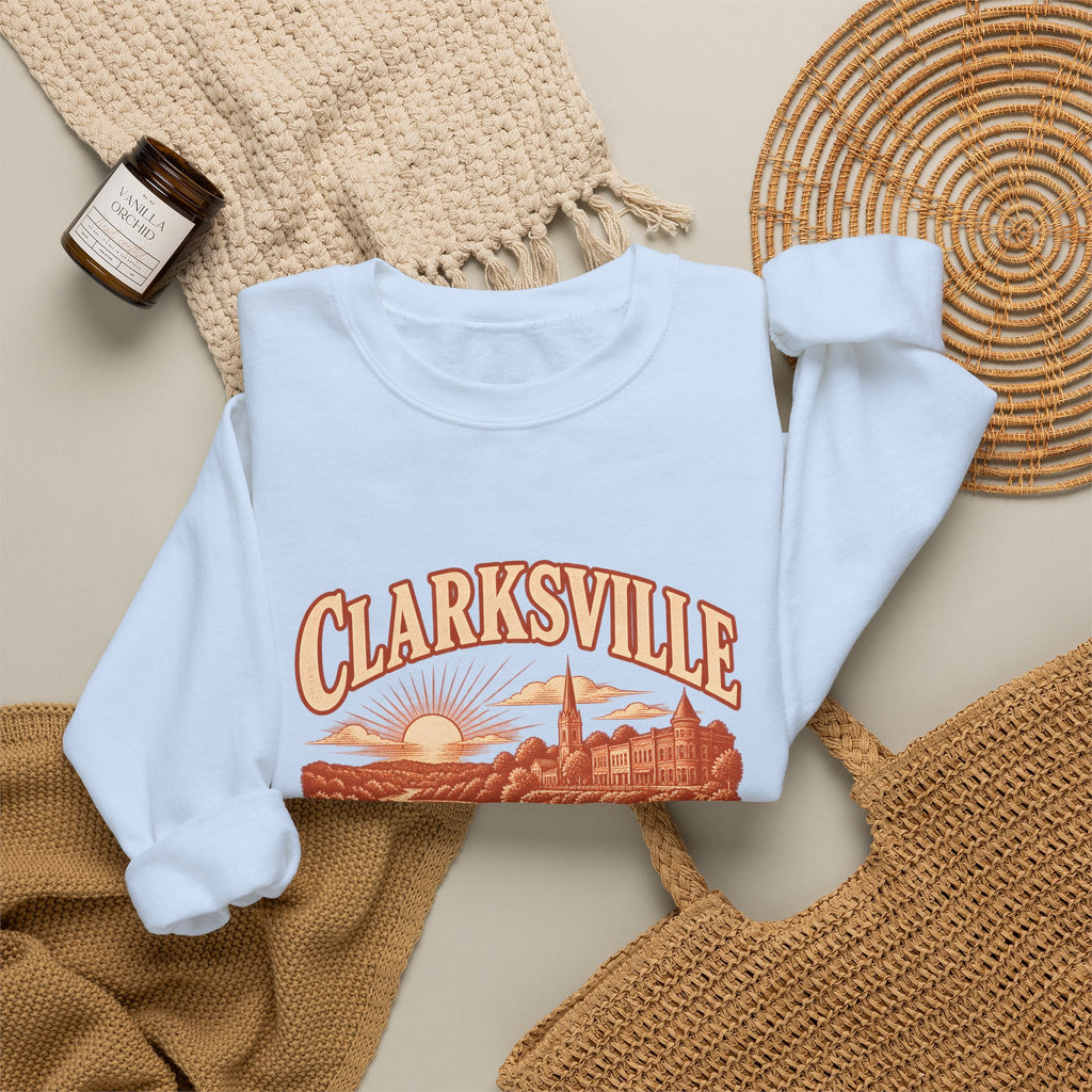 Clarksville Engraved Valley Crewneck Sweatshirt