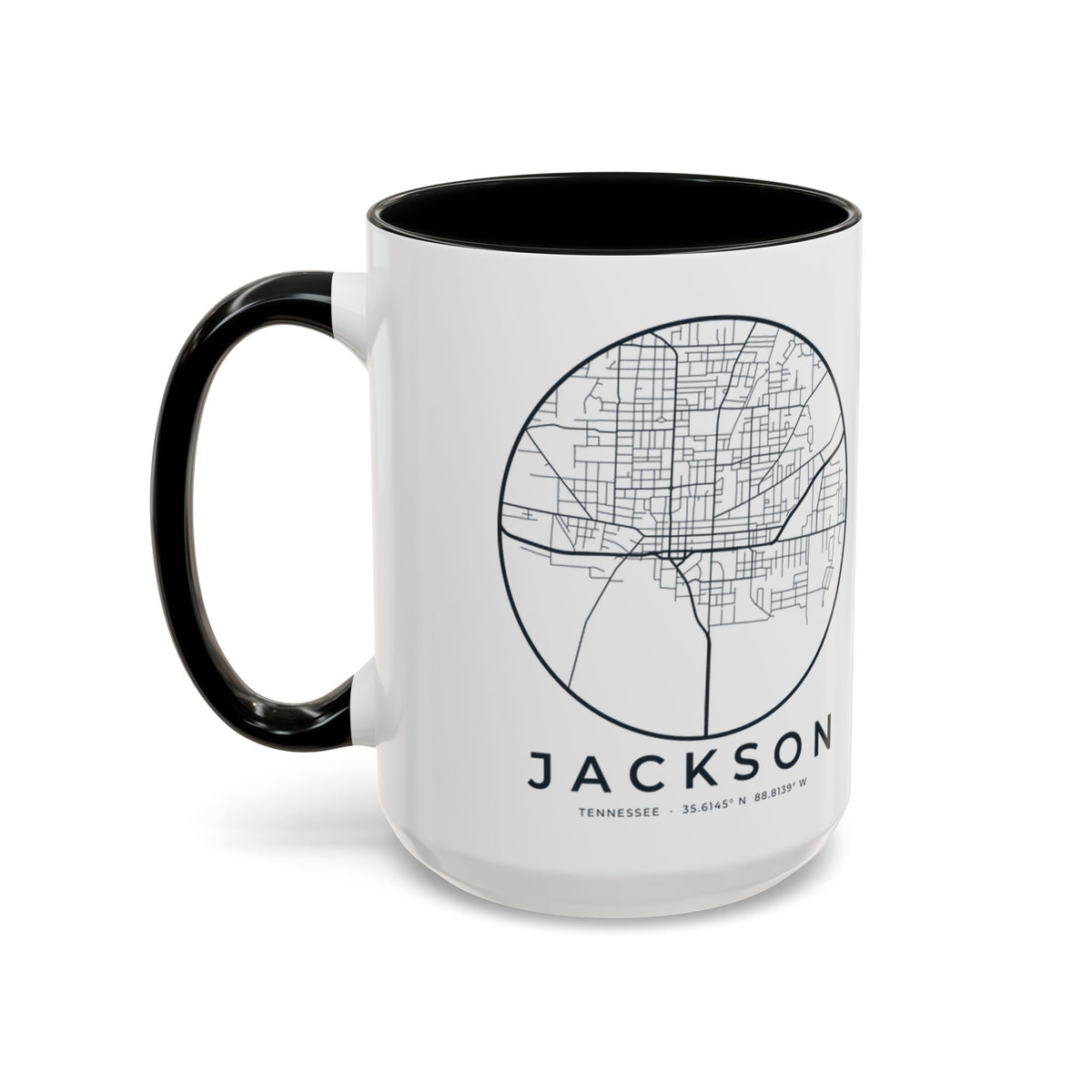Jackson Street Map Accent Mug