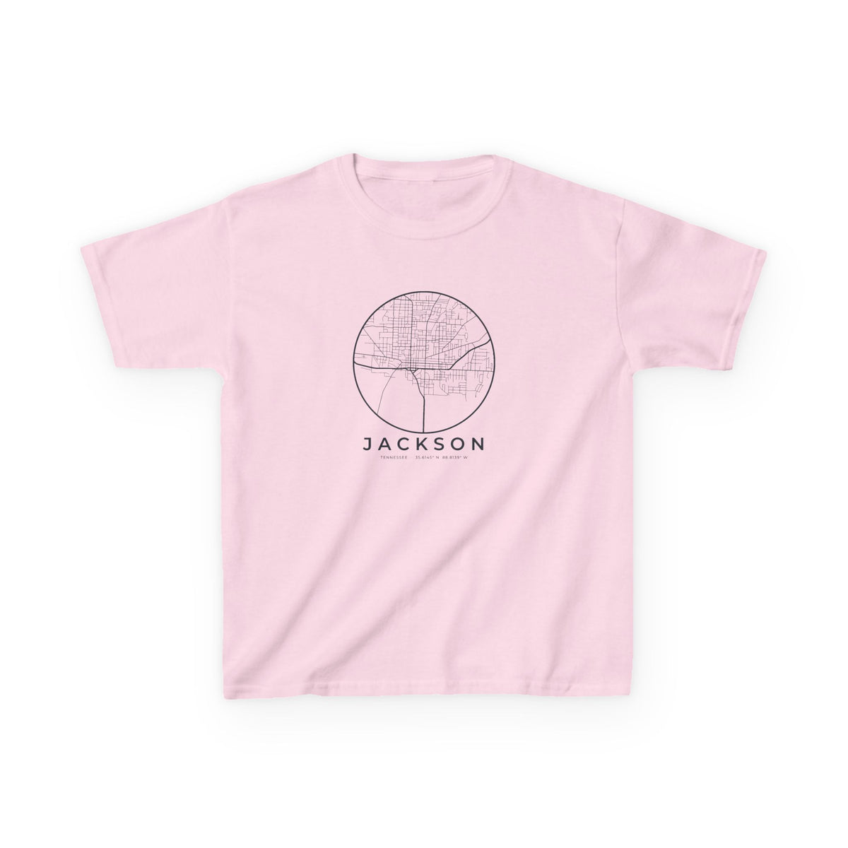 Jackson Street Map Kids T-Shirt