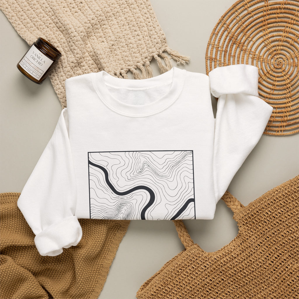 Chattanooga Topo Map Crewneck Sweatshirt
