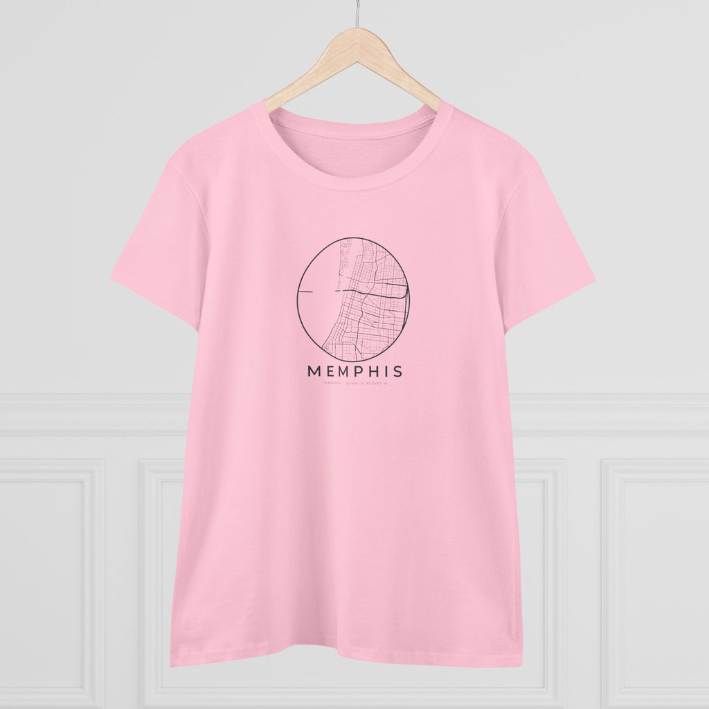 Memphis Street Map Women's T-Shirt