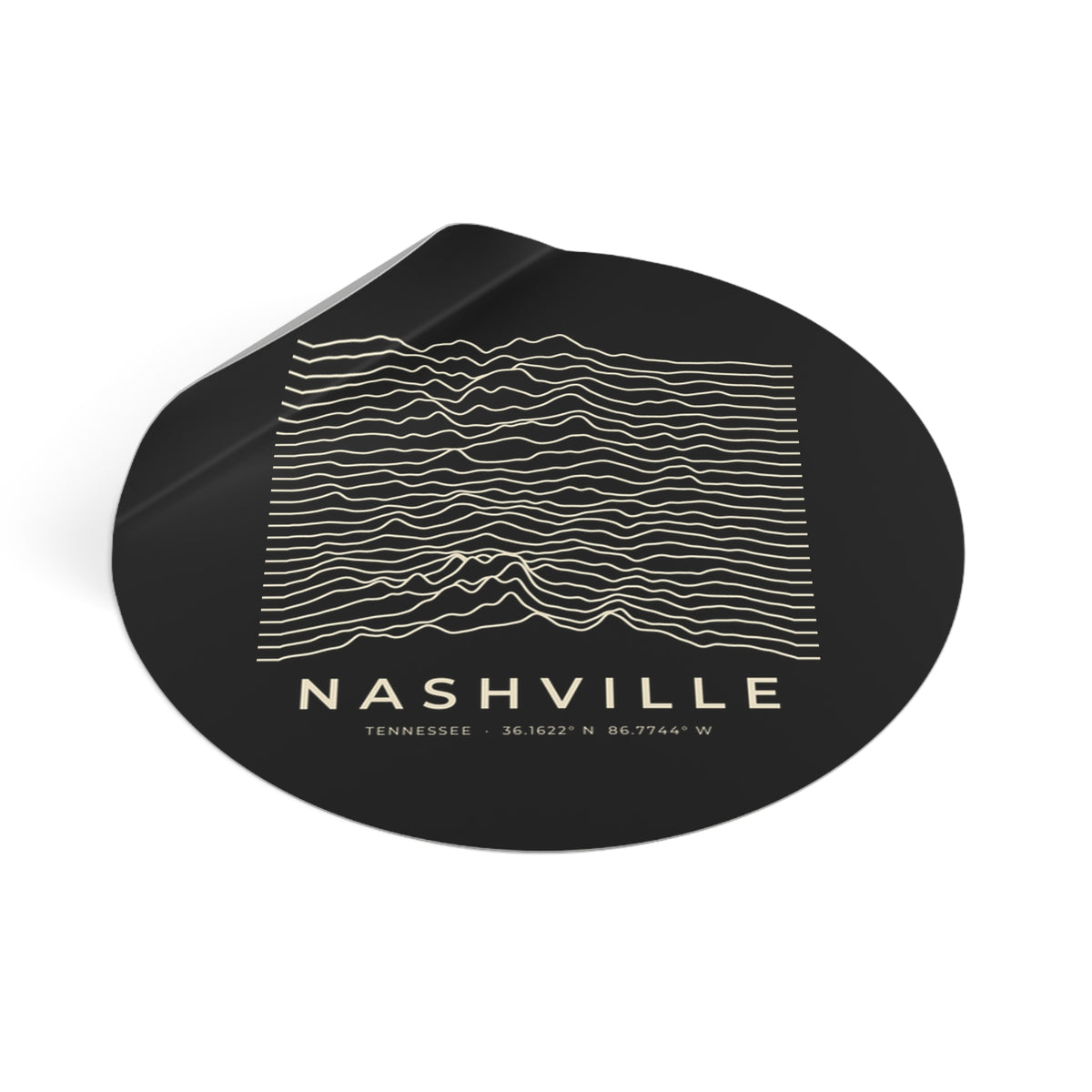 Nashville Ridgeline Sticker (Black)