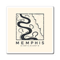 Memphis Topo Map Magnet