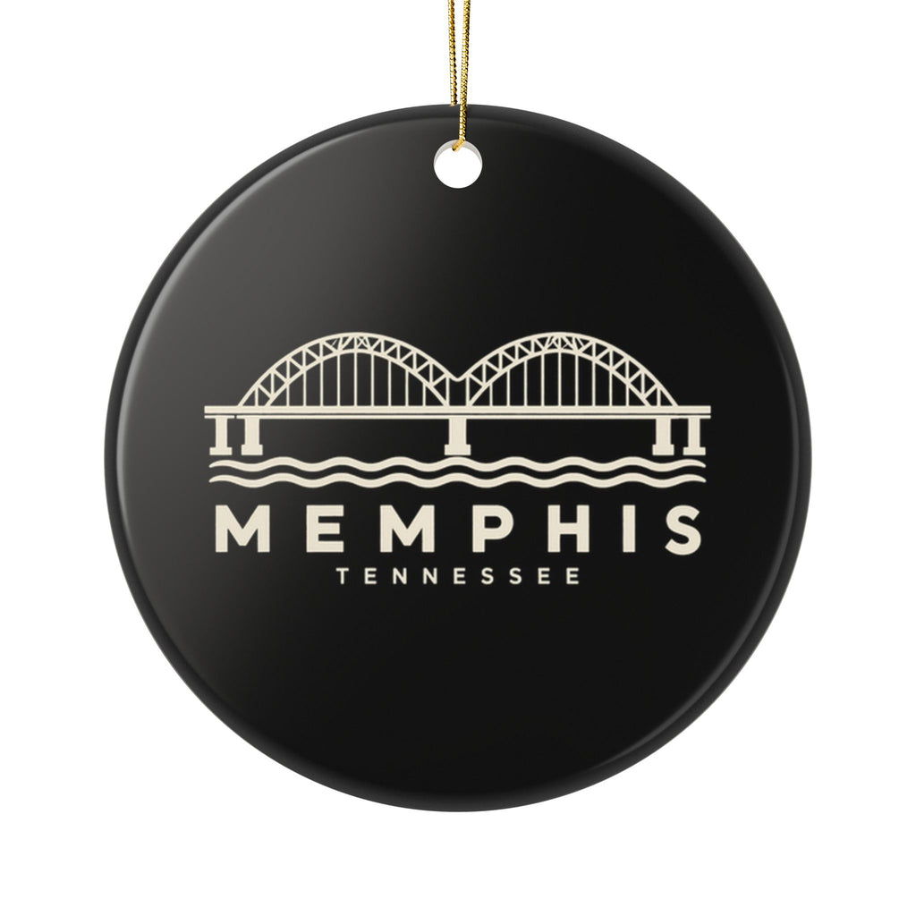 Memphis Hernando de Soto Bridge Ornament (Black)