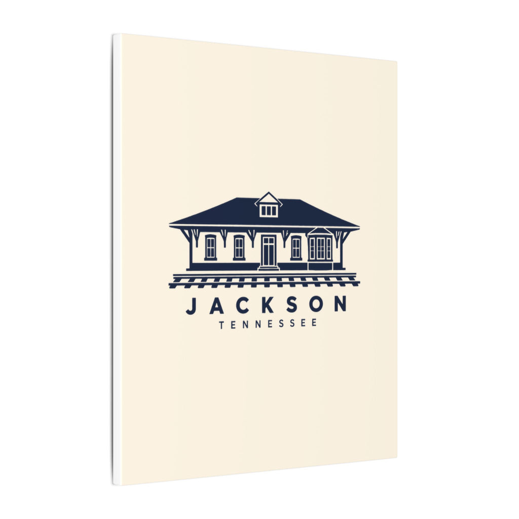 Jackson Train Depot Canvas Print