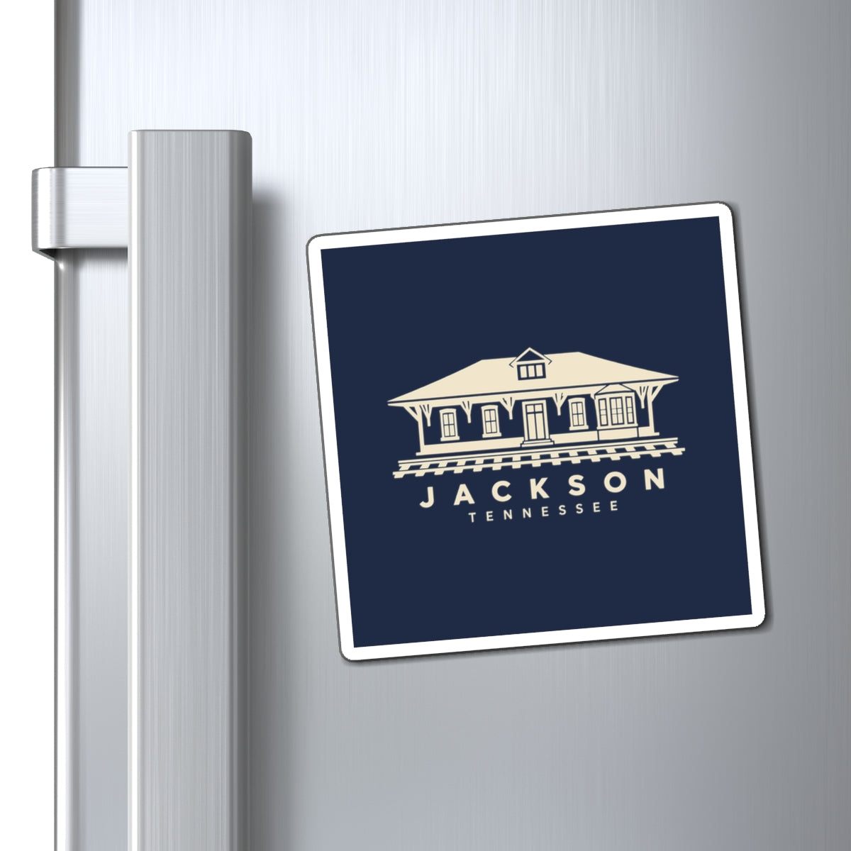 Jackson Train Depot Magnet (Navy)