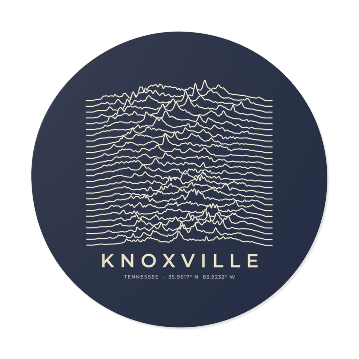 Knoxville Ridgeline Sticker (Navy)