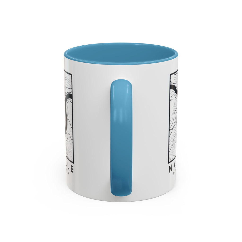 Nashville Topo Map Accent Mug