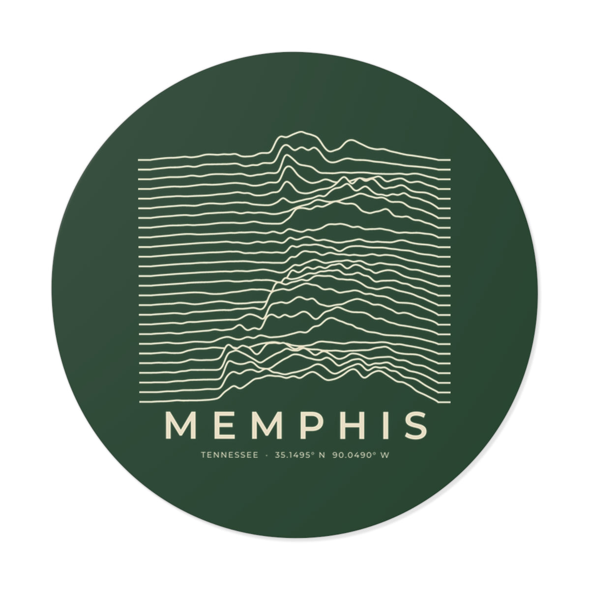 Memphis Ridgeline Sticker (Forest Green)