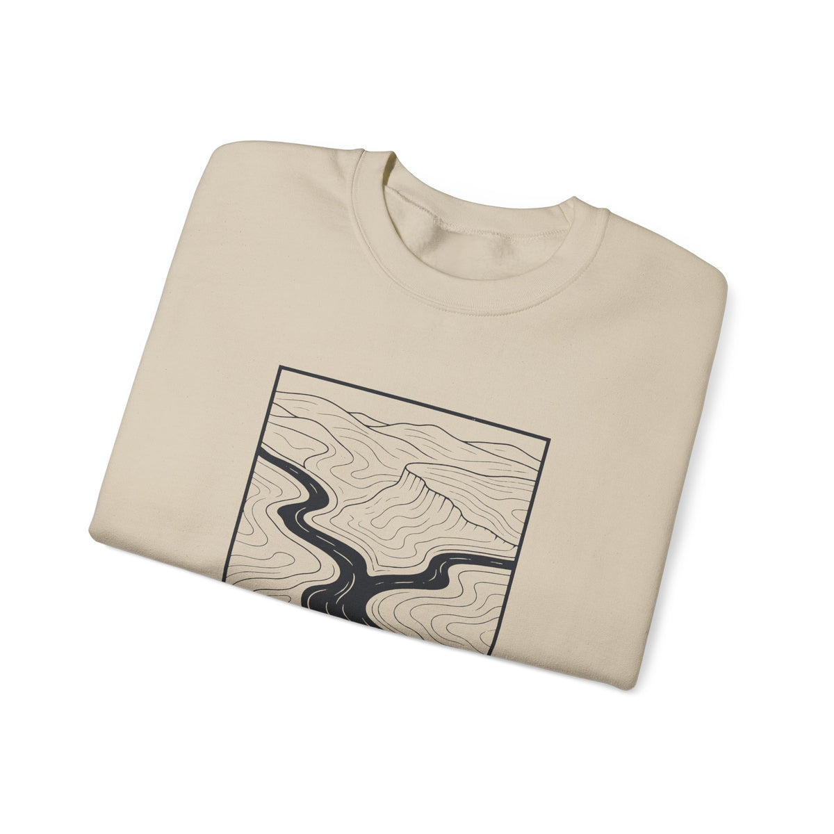 Clarksville Topo Map Crewneck Sweatshirt