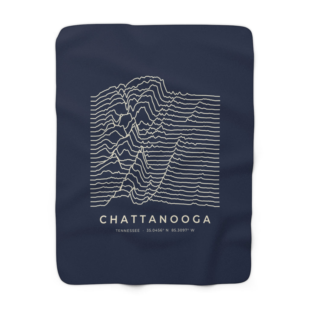 Chattanooga Ridgeline Sherpa Blanket (Navy)