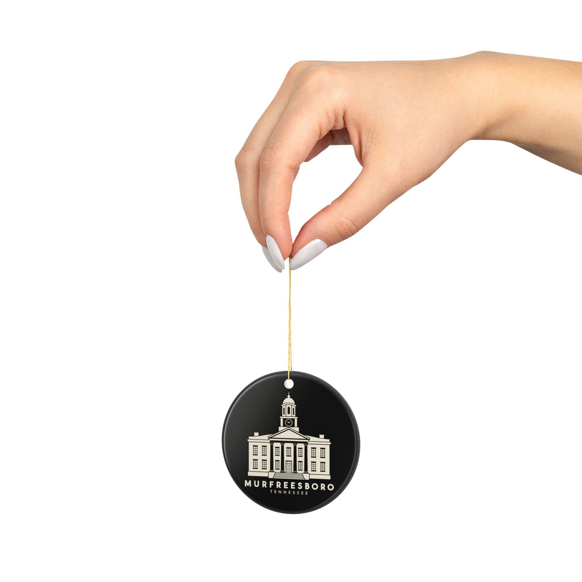 Murfreesboro Rutherford County Courthouse Ornament (Black)