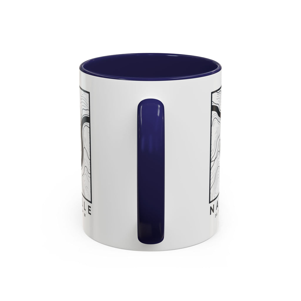 Nashville Topo Map Accent Mug