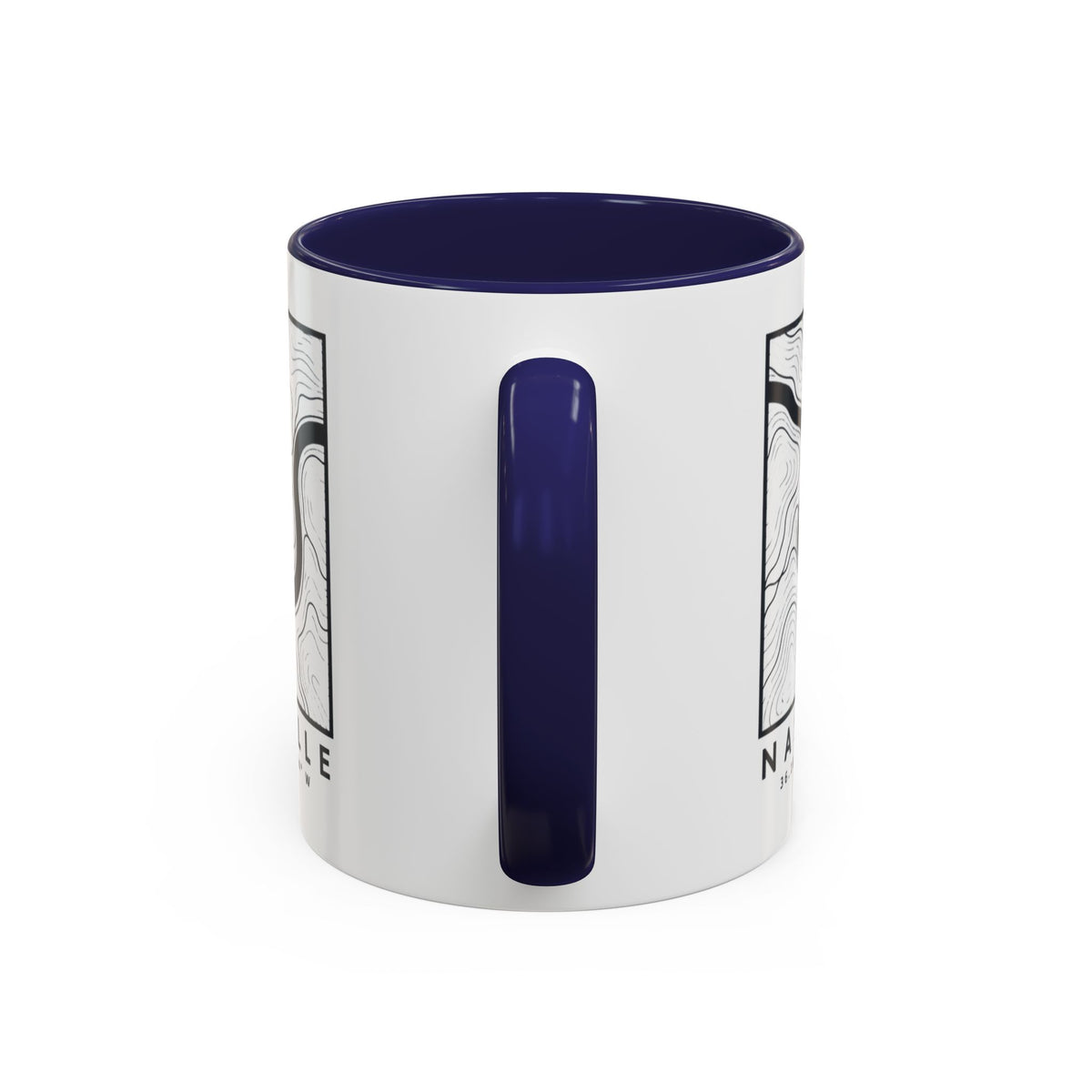Nashville Topo Map Accent Mug