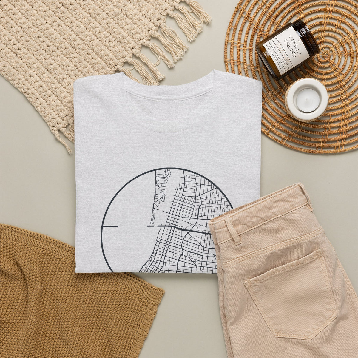 Memphis Street Map T-Shirt