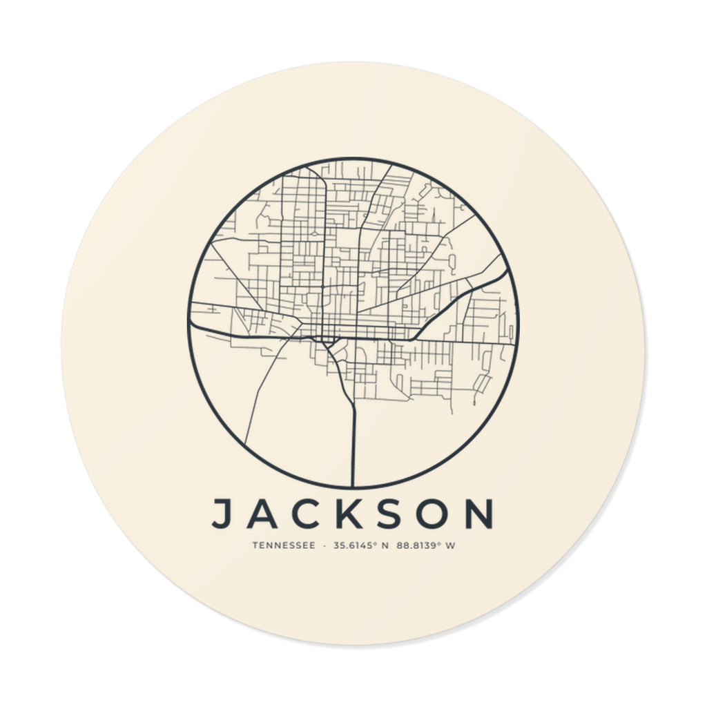 Jackson Street Map Sticker