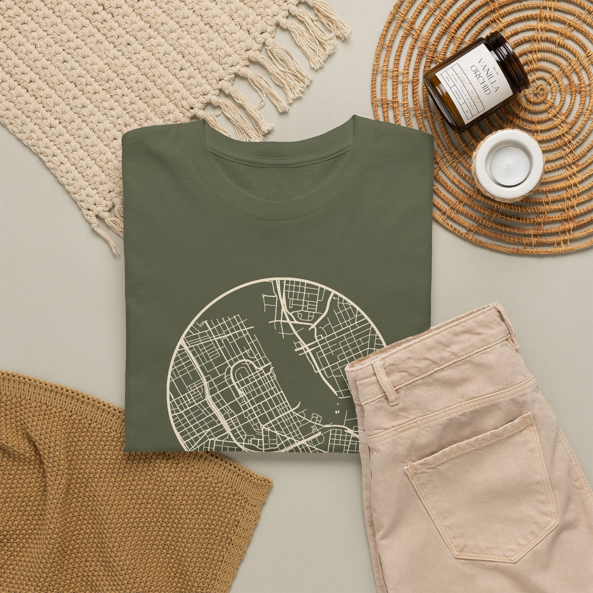 Nashville Street Map T-Shirt