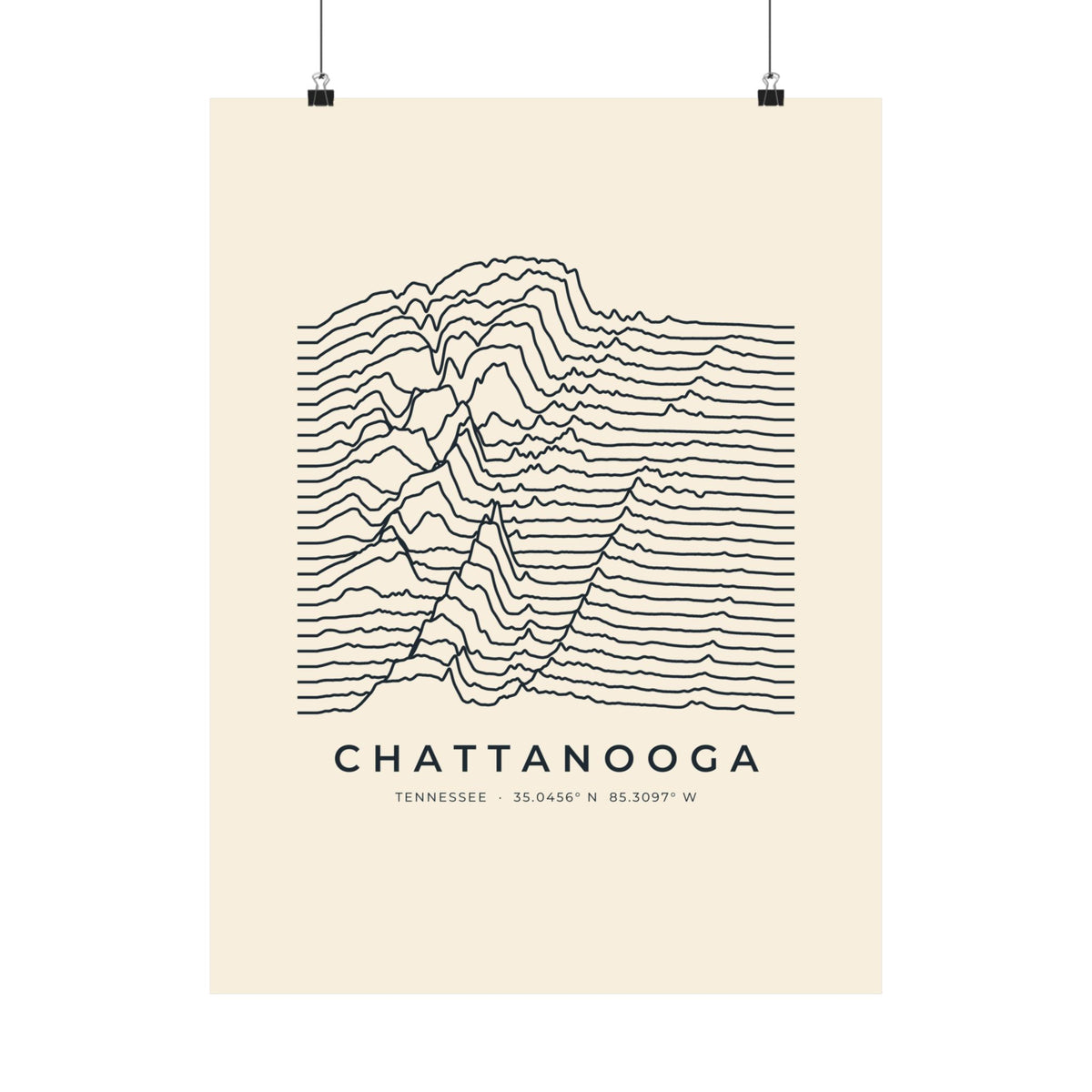 Chattanooga Ridgeline Poster