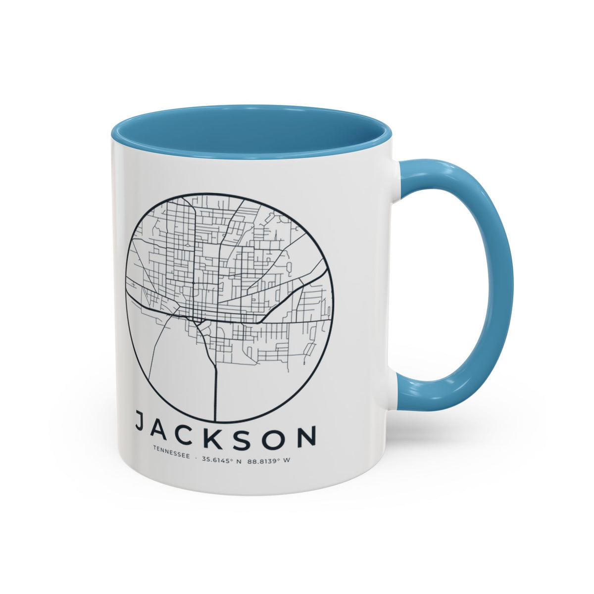 Jackson Street Map Accent Mug