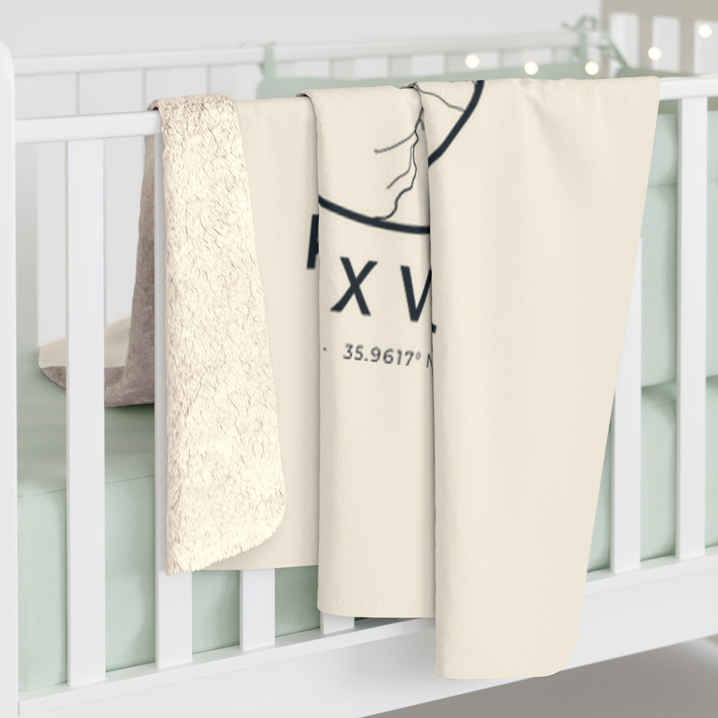 Knoxville Street Map Sherpa Blanket