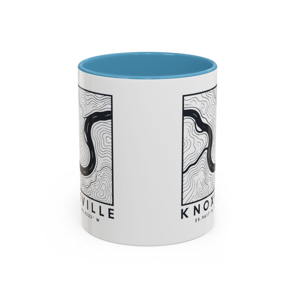 Knoxville Topo Map Accent Mug