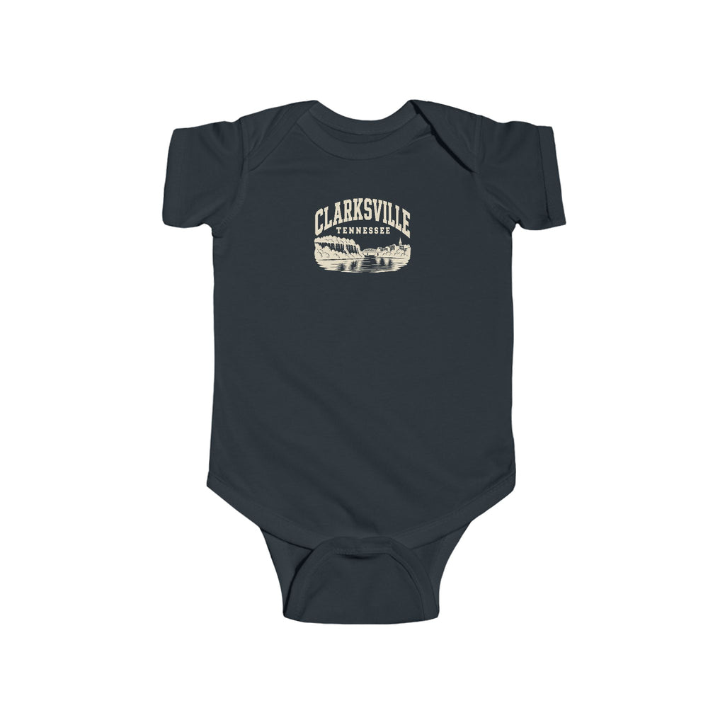 Clarksville Vintage Varsity Baby Bodysuit