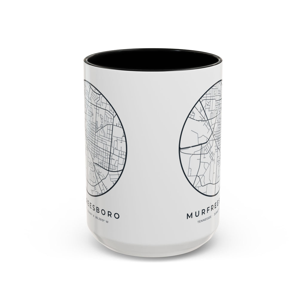 Murfreesboro Street Map Accent Mug