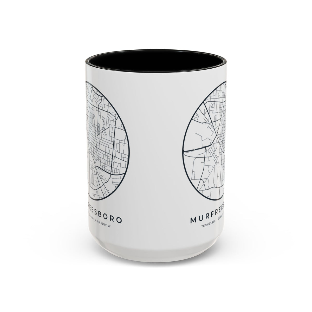 Murfreesboro Street Map Accent Mug