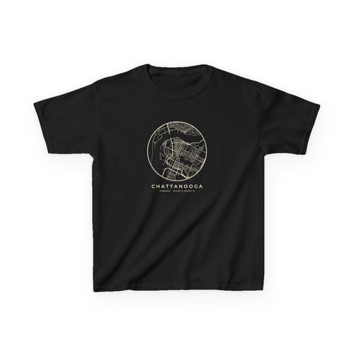 Chattanooga Street Map Kids T-Shirt